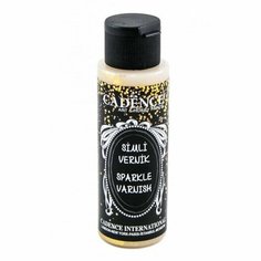 Лак акриловый с блестками Cadence Sparkle Varnish, 70 ml. Gold