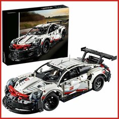 Конструктор Машины Porsche 911 RSR, 1580 деталей LX