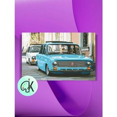 Картина по номерам на холсте Голубая копейка, 40 х 60 см КУЛЬТУРА ЦВЕТА