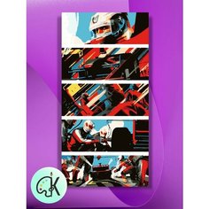 Картина по номерам на холсте F1 Pit stop, 30 х 60 см КУЛЬТУРА ЦВЕТА
