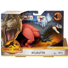 Фигурка Юрский мир динозавр доминион мегораптор Roar Strikers-Megaraptor HGP79/2022 Jurassic World