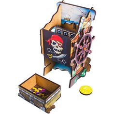 Башня для бросания кубиков "Пиратская удача", цветная Правильные игры