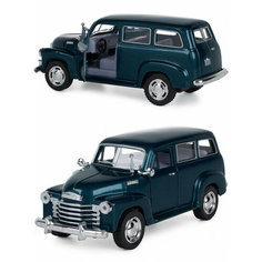 Металлическая машинка Kinsmart 1:36 «1950 Chevrolet Suburban Carryall» инерционная, зелёная KT5006D-2
