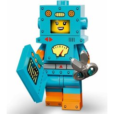 Минифигурка Лего 71034-6 : серия COLLECTABLE MINIFIGURES Lego 23 series ; Cardboard Robot (Девочка в костюме робота)