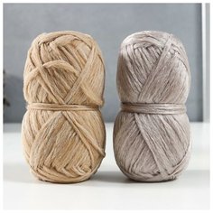 Набор для вязания "Носочная добавка" 100% полипропилен 322м/70гр 2 шт (ассорти светлое) микс Хозяюшка рукодельница