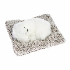 Игрушка на панель авто, собака на подушке, белый окрас Gold Market