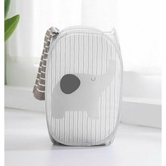 Складная корзина для хранения игрушек Слоник 30х30х50 см 072548 No Brand