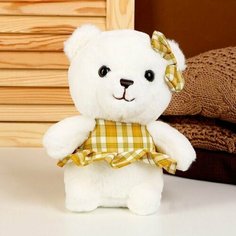 Мягкая игрушка Мишка, в жёлтом платье, 22 см Нет бренда