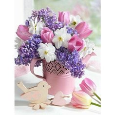 Картина по номерам Весенние цветы 40х50 см АртТойс