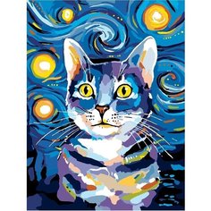 Картина по номерам Портрет кота 40х50 см АртТойс