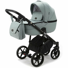 Коляска 2 в 1 Adamex Mateo Lux PS-73 Шалфей/шалфей кожа