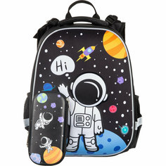 Ранец №1School 3D Space, 2 отд, эргоном. спинка