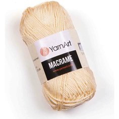 Пряжа YarnArt Macrame кремовый (165), 100%полиэстер, 130м, 90г, 2шт