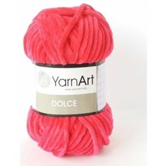 Пряжа YarnArt Dolce ярко-розовый (759), 100%микрополиэстер, 120м, 100г, 3шт