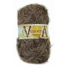 Пряжа Visantia Trafka коричневый (101), 100%полиэстер, 150м, 100г, 2шт