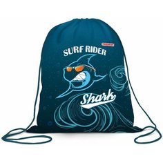 Мешок для обуви пифагор, 1 отделение, 40х32 см, "Shark attack", 271604, 271604