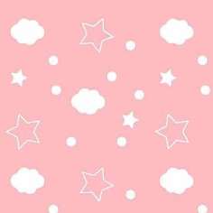 Ткань для пошива детских пеленок Фланель дет Т 90 б/з 0593_2, шир. 90см, рулон 60 метров, Звёзды на розовом, 117122 Bravo