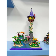 Конструктор 3D из миниблоков DAIA Панда в карнавальном костюме и в кокошнике 1180 элементов - DI668-43