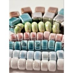 Яркая керамика-4. Кубики, Столбики. 58шт. Нет бренда