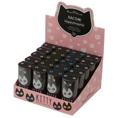 Ластик HappyGraphix Cats, прямоугольный, мягкий, микс Bruno Visconti