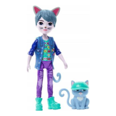 Кукла ENCHANTIMALS Glam Party COLE CAT Кот Мальчик HNT59 Mattel