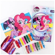 Набор для творчества, фреска "Пинки Пай и Искорка", My little Pony Нет бренда