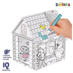 Домик-раскраска Терем-теремок 3 в 1 Нет бренда