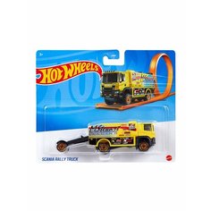 Машинка грузовик-трейлер Hot Wheels Scania Rally Truck BFM60-GKC33