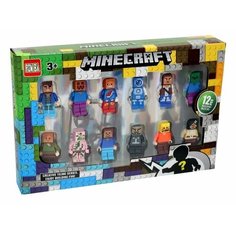 Набор фигурок Майнкрафт 12 штук, Minecraft, 22619