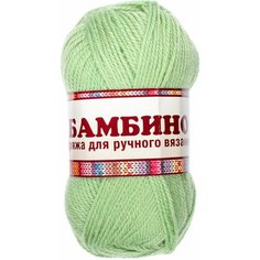 Пряжа Камтекс Бамбино ментол(107), 65%акрил/35%шерсть мериноса, 150м, 50г, 2шт