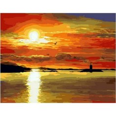 Картина по номерам Отражение заката 40х50 см АртТойс