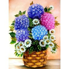 Картина по номерам Букет в корзине 40х50 см АртТойс