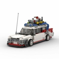 Машина охотников за привидениями, ECTO-1, конструктор интерьерный, Ghostbusters, 3d, из мини блоков, 535 деталей Нет бренда