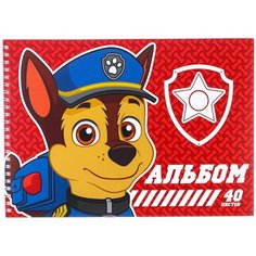 Альбом для рисования на гребне, А4, 40 листов, Paw Patrol ТероПром