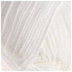 Пряжа "Школьная" 100% акрил 150м/50гр (01 белая) Пехорка