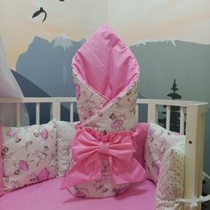 Конверт - одеяло для новорожденных Mamdis розовое Mam.Dis