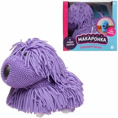Интерактивная игрушка ABtoys Макаронка Собака фиолетовая ходит, звуковые и музыкальные эффекты. Китай