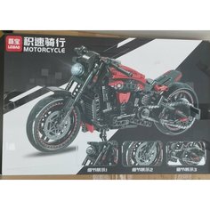 Конструктор пластиковый MOTORCYCLE чоппер Leibao