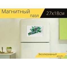 Магнитный пазл "Сладости, конфеты, шоколад" на холодильник 27 x 18 см. Lots Prints