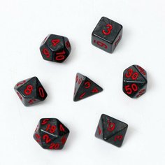 Время игры Набор кубиков для D&D (Dungeons and Dragons, ДнД) "Время игры", серия: D&D, 7 шт, серые