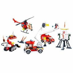Sluban Конструктор Пожарные Спасение радиовышки 381 деталь Sluban M38-B0808