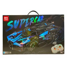 Конструктор SuperCar Р/У Спортивная Машина Синяя. 429 деталей. нет