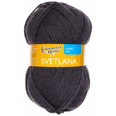 Пряжа Семеновская Svetlana (Светлана ПШ) графит(951), 50%шерсть/50%акрил, 250м, 100г, 3шт