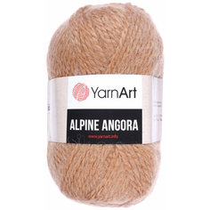 Пряжа Yarnart Alpine angora темно-бежевый (345), 20%шерсть/80% акрил, 150м, 150г, 5шт