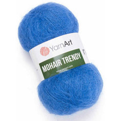 Пряжа Yarnart Mohair Trendy синий (140), 50%мохер/50%акрил, 220м, 100г, 2шт