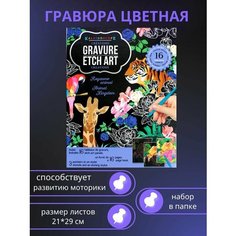 Набор для создания гравюр "Царство животных" Darvish