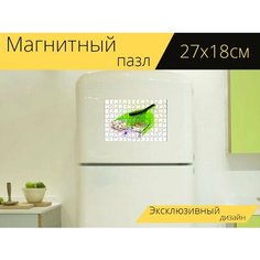 Магнитный пазл "Символическое, богатство, денег как грязи" на холодильник 27 x 18 см. Lots Prints