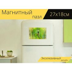 Магнитный пазл "Tygrzykiпальцы свадебная, совокупление, девушки" на холодильник 27 x 18 см. Lots Prints