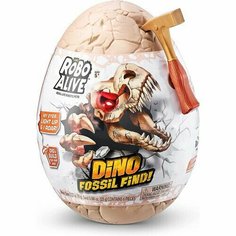 Игровой набор Robo Alive Dino Fossil Раскопки динозавра, средний, звук, свет, в ассортименте Zuru
