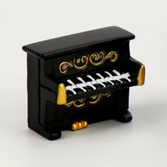Миниатюра кукольная «Пианино», набор 2 шт, размер 1 шт. — 2 × 1 × 2 см Россия